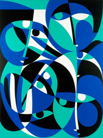 Looking Out (akryl ombord) av Ron Waddams
